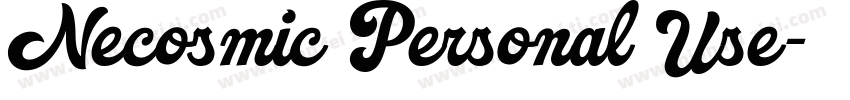 Necosmic Personal Use字体转换